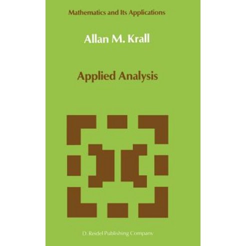 Applied Analysis Hardcover, Springer