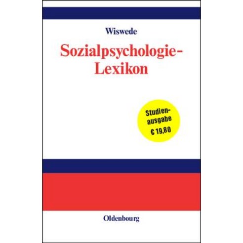 Sozialpsychologie-Lexikon Hardcover, Walter de Gruyter