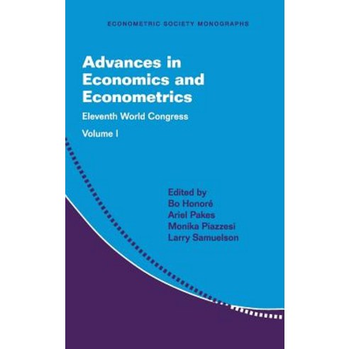 Advances in Economics and Econometrics: Volume 1: Eleventh World Congress Hardcover, Cambridge University Press