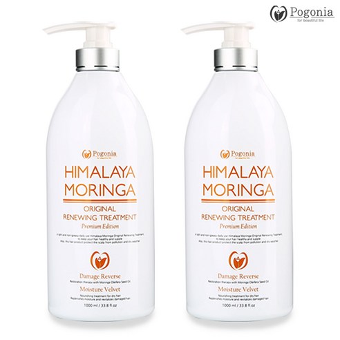 포고니아 히말라야 모링가 트리트먼트 1000ml/트리트먼트/에센스/헤어영양/헤어영양제/헤어컨디셔너/머리영, 1개, 1L 바이오레시피헤어팩 포고니아 히말라야 모링가 트리트먼트 1000ml/트리트먼트/에센스/헤어영양/헤어영양제/헤어컨디셔너/머리영, 1개, 1L 바이오레시피헤어팩