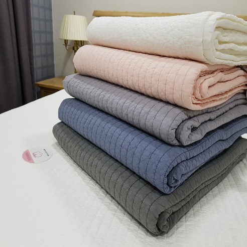 마이코튼 천연 목화솜 80수 고밀도 순면 침대패드 겸 이불 5colors, 그레이