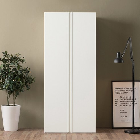 아씨방가구 카일 80cm 수납 옷장, 그레이