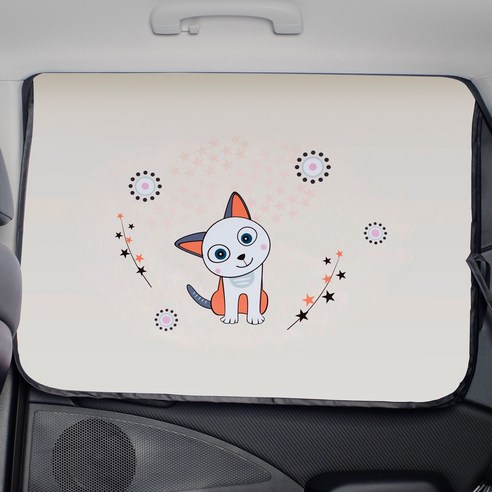 1+1 끌라로 차량용 햇빛가리개 자석형 70cm*50cm, 모리걸(C-SG08), 2개