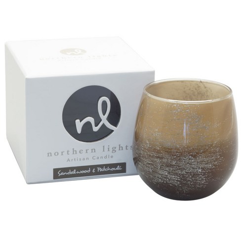 Northern Lights 아티산 자캔들, 1개, Sandalwood & Patchouli