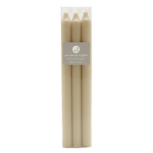 노던라이트캔들 프리미엄 테이퍼캔들 30.5cm, 6개입, Tan