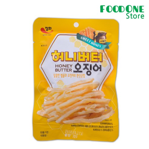 정화식품 허니버터오징어 30g 20봉, 20팩 춤추는오징어 정화식품 허니버터오징어 30g 20봉, 20팩 춤추는오징어