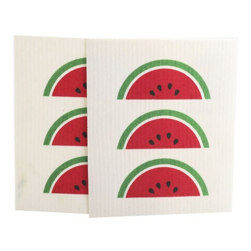나우디자인 스웨디쉬 디쉬 키친크로스, Watermelon, 2개