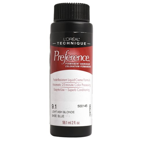 로레알 프리퍼런스 퍼머넌트 헤어컬러 59.1ml, 09.10 Light Ash Blonde, 1개
