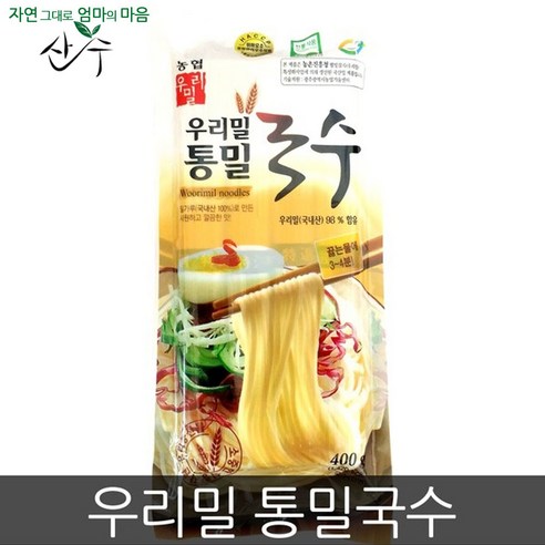 농협 국내산 우리밀 통밀국수, 400g, 1개