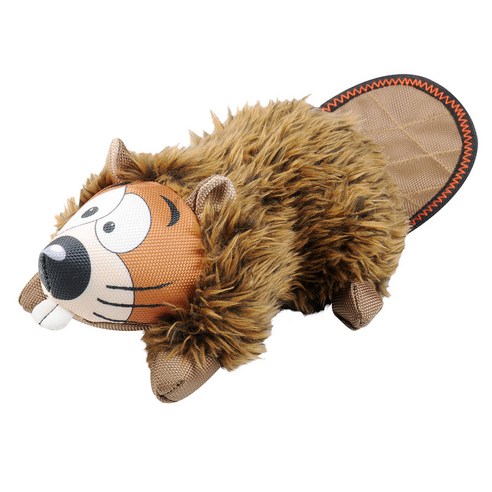 해피테일즈 애견 봉제장난감, Furry Beaver, 1개