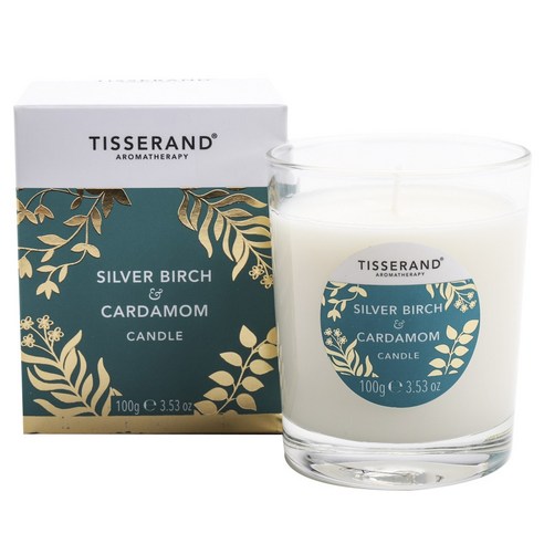 티서랜드 아로마테라피 캔들 100g, Silver Birch + Cardamom, 1개