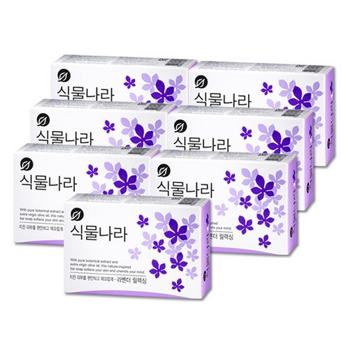 식물나라 라벤더 릴렉싱 비누, 100g, 6개