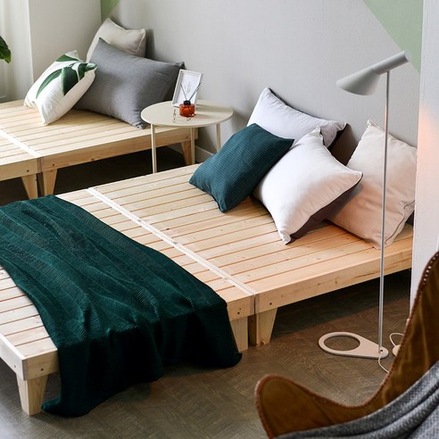 가성비, 디자인, 실용성을 모두 갖춘 아씨방가구 원목마루 평상형침대 프레임SS!