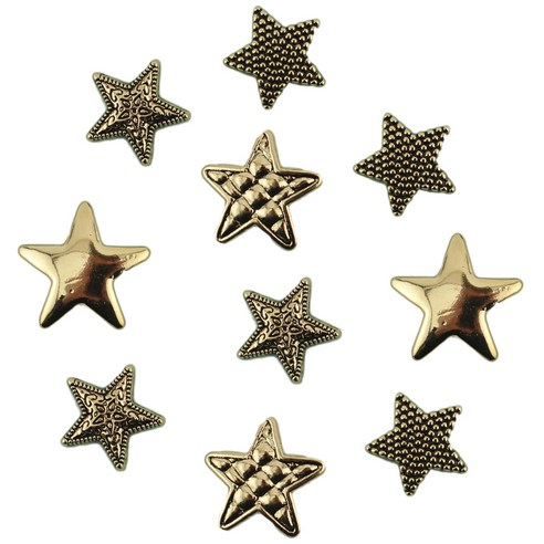 버튼갤로어 단추 테마 팩, Silver Stars, 1개