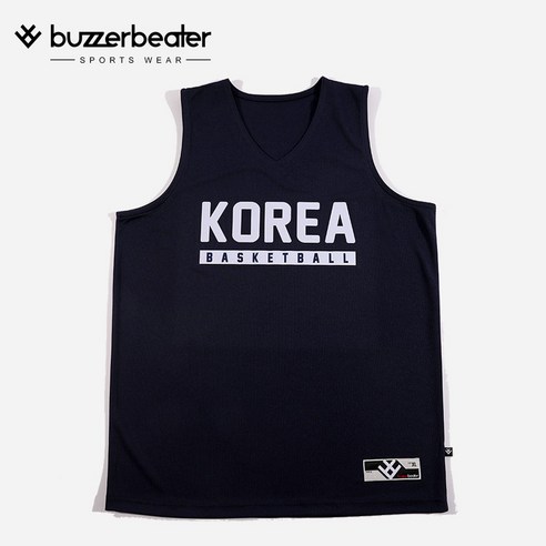 농구복 추천 상품[버저비터] 농구 져지 네이비 KOREA TEXT 나시 제품 사진