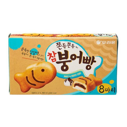 참붕어빵 232g X 4곽기획세트 쫀득한찹쌀떡 쫀득한붕어빵 어린이간식 단체간식, 4개