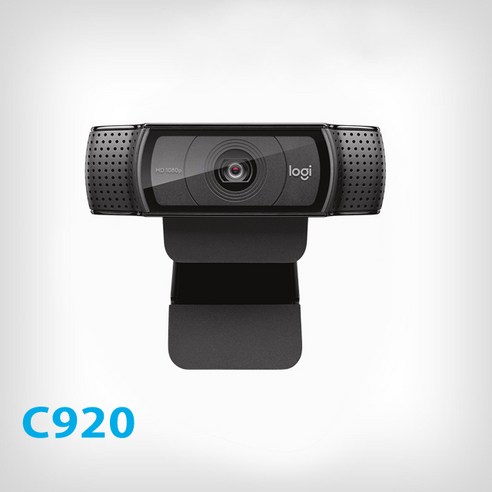 로지텍 C920r 화상카메라 PC 캠/USB/1500만화소/IOS/안드로이드 지원, 단일 모델명/품번