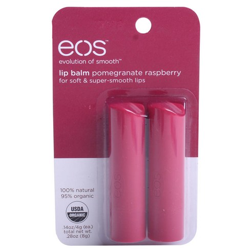 Eos 립 밤 2개입 8g, Pomagranate Raspberry, 1개