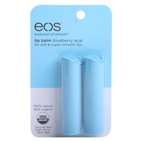 Eos 립 밤 2개입 8g, Blueberry Acai, 1개
