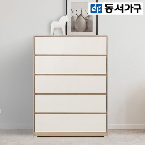 동서가구 클리프 900 5단 하프 서랍장 DF908345, 아카시아 화이트 – 한국어 5단서랍장 동서가구 클리프 900 5단 하프 서랍장 DF908345, 아카시아 화이트 – 한국어 5단서랍장