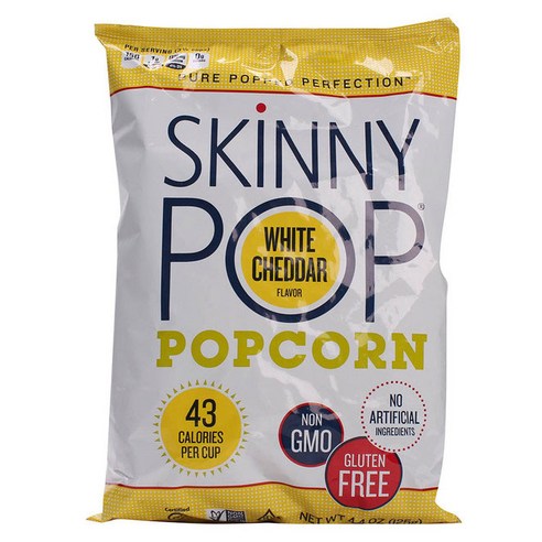 Skinnypop 팝콘 화이트 체다맛, 125g, 1개