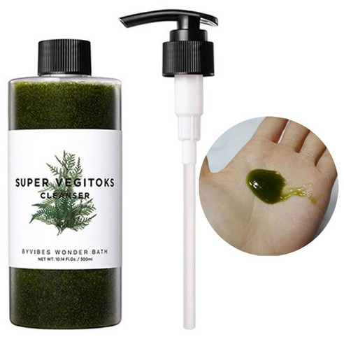 원더바스 슈퍼 베지톡스 클렌징 폼, 300ml, 1개