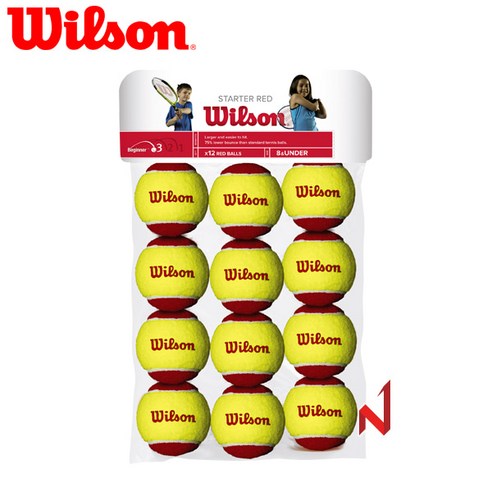 윌슨 테니스공 스타터 레드 볼 1팩=12볼 WRT137100, 1개
