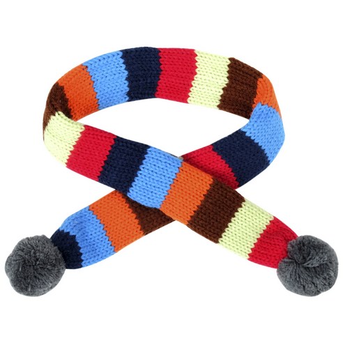 The Worthy Dog 대퍼 스트라이프 도그 스카프 L(83.8cm), Grey, 1개