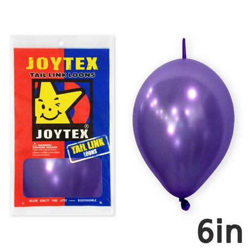 피플스파티 조이텍스_6인치(15cm)펄 링크룬 풍선 50개입, 퍼플, 1개