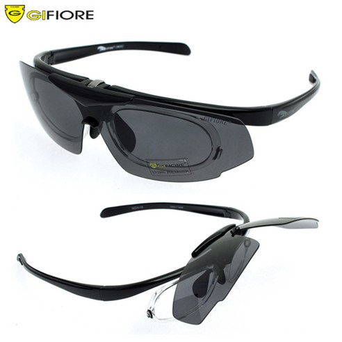 지피오레 편광 UV 차단 스포츠 고글 선글라스 C497F(도수클립+전면오픈형), free, 1개