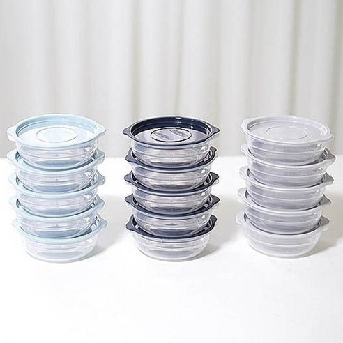 심플쿡밥 냉동밥보관용기8p세트 450ml 전자렌지용기, 1개, 옵션3-연그레이8p