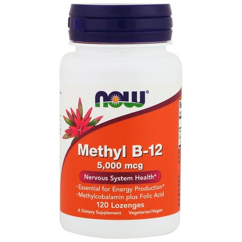 나우푸드 메틸 B-12 5000mcg 로렌지, 120개입, 1개, 120정