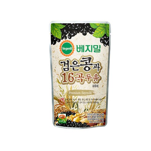 베지밀 검은콩 16곡두유 파우치, 45개, 190ml