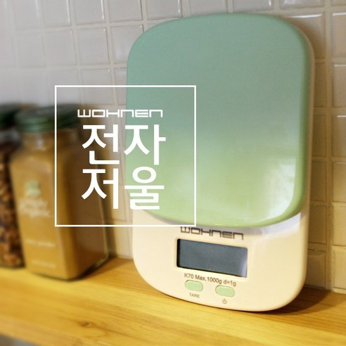 위시 보넨 디지털 주방 저울, K70, 민트