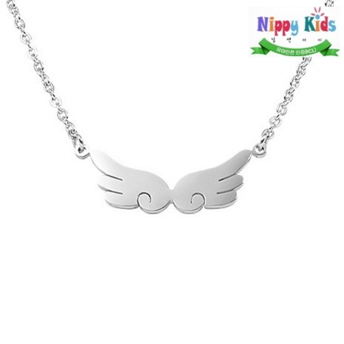 유아방지목걸이 니피키즈 [KC인증][깊은 각인]날개 써지컬스틸 미아방지목걸이, 200개 Best Top5