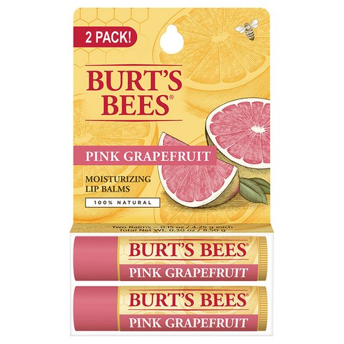 버츠비 모이스처라이징 립 밤, Pink Grapefruit, 2개입, 8.5g