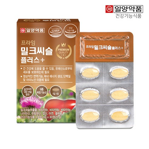 일양약품 프라임 밀크씨슬 플러스 30정, 12박스, 130mg