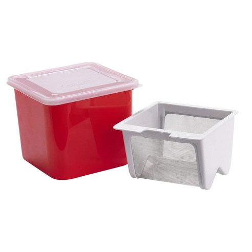 쿠이지프로 요거트 치즈 메이커 15.6 x 14.8 x 13.2cm, Red, 1개