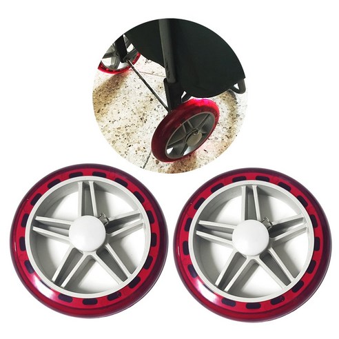 우레탄 시장가방 바퀴 2P (캐리어 핸드카 시장바구니 구루마 쇼핑카트 핸드카트바퀴), kdongmall 정성배송 생활잡화