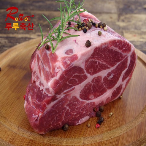 [루루축산] 왕목살 덩어리 2kg (원육) 수입돼지고기