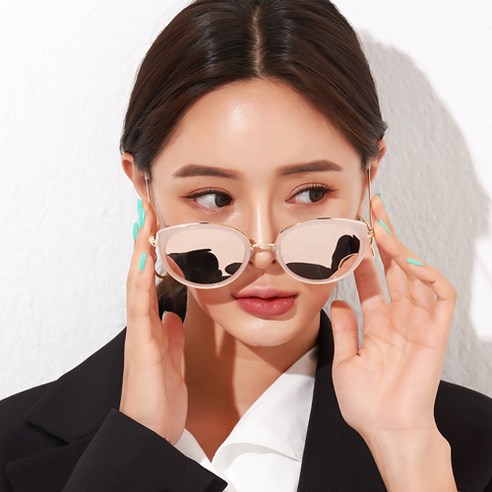 더브릴레 패션 캣츠 남 여 공용 미러 선글라스