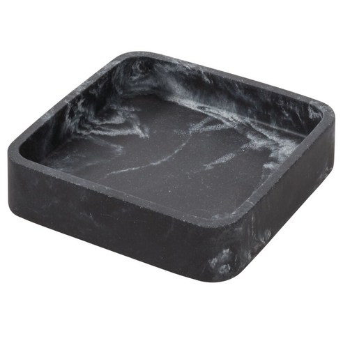 iDESIGN 다코타 트레이 욕실선반 S, 1개, Black Marble
