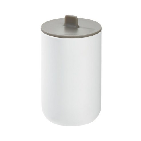 iDESIGN 케이드 캐니스터, White + Gray, 1개