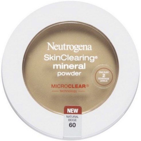 뉴트로지나 스킨 클리어링 미네랄 파우더 11g, 1개, Natural Beige 60