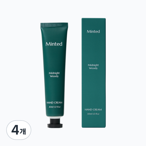 [민티드] 리얼 모이스쳐 핸드크림 30ml, 4개
