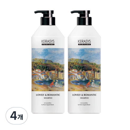케라시스 러블리 앤 로맨틱 퍼퓸샴푸 로맨틱향, 500ml, 4개