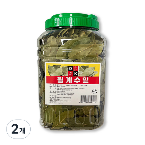 월계수잎 잡내제거 한차재료, 2개, 230g