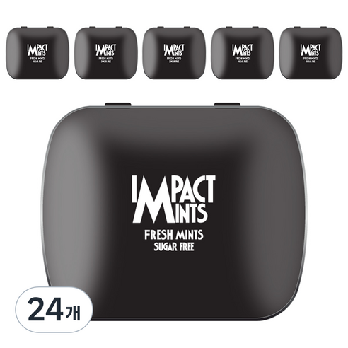 임팩트 민트 캔디 프레쉬 민트 독일 무설탕 사탕, 14g, 24개