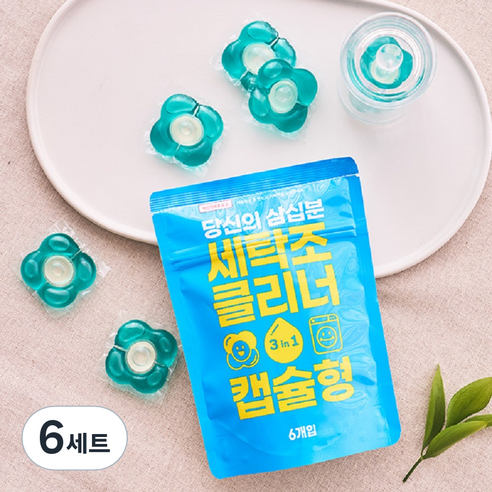 당신의 삼십분 캡슐 세탁조 클리너 6P, 6세트