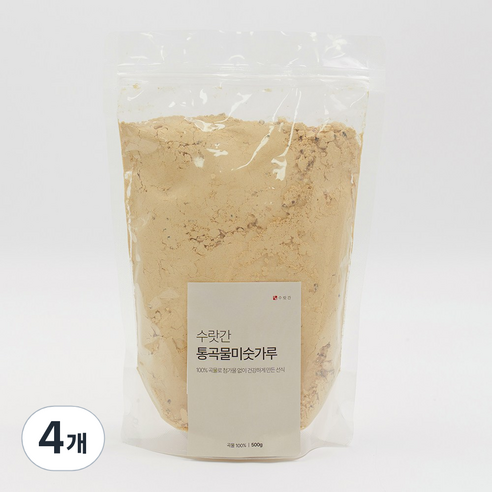 수랏간 태우지 않고 볶은 통곡물 미숫가루, 4개, 500g